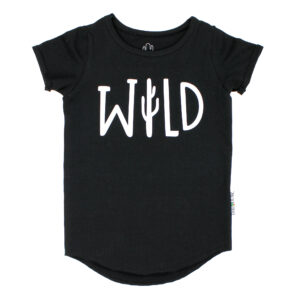 T-shirt WILD zwart